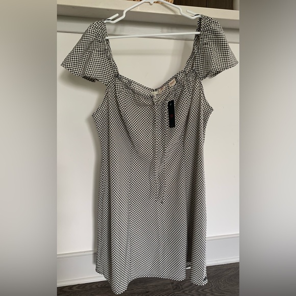 Levi’s Checkered Flutter-Sleeve Dress. Size XL. - Picture 3 of 9